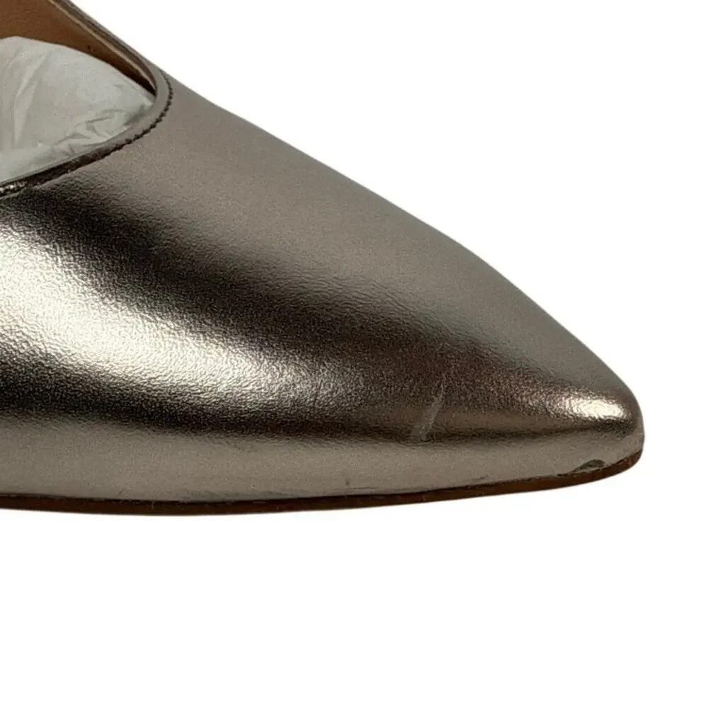 Coach Skyler‎ Pumps Womens 8.5 Metallic Champagne Gold Stiletto Heel Pointed Toe